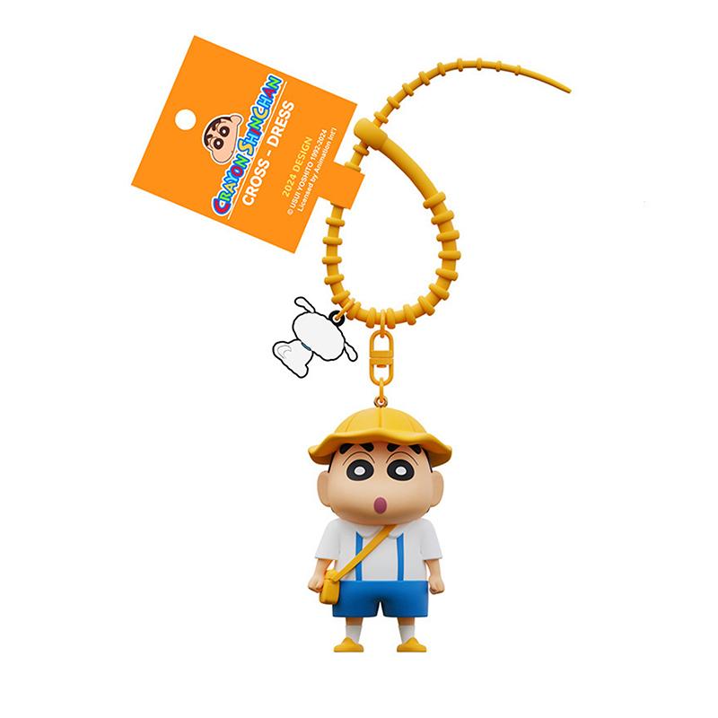 1Pcs Creative Genuine Crayon Shin-Chan Keychain Cute Cartoon Anime Doll Bag Pendant Small Gift Decoration Accessories