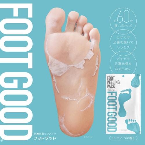 FOOT GOOD Foot Callus Pack, Pure Soap Scent, 3 Sheets (One Use for Both Feet)