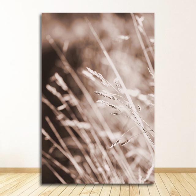 Painting Nordic Style  Living Room Decor Grass Nature Picture Scandinavian Poster Landscape Wall Art Canvas Print