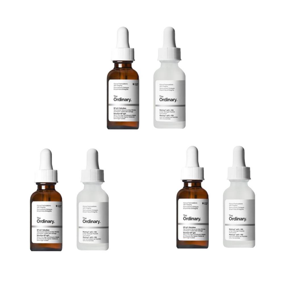 THE ORDINARY Firming Lifting Duo Set (GF 15% Solution 30ml + Matrixyl 10% + HA 30ml) (3 Options)
