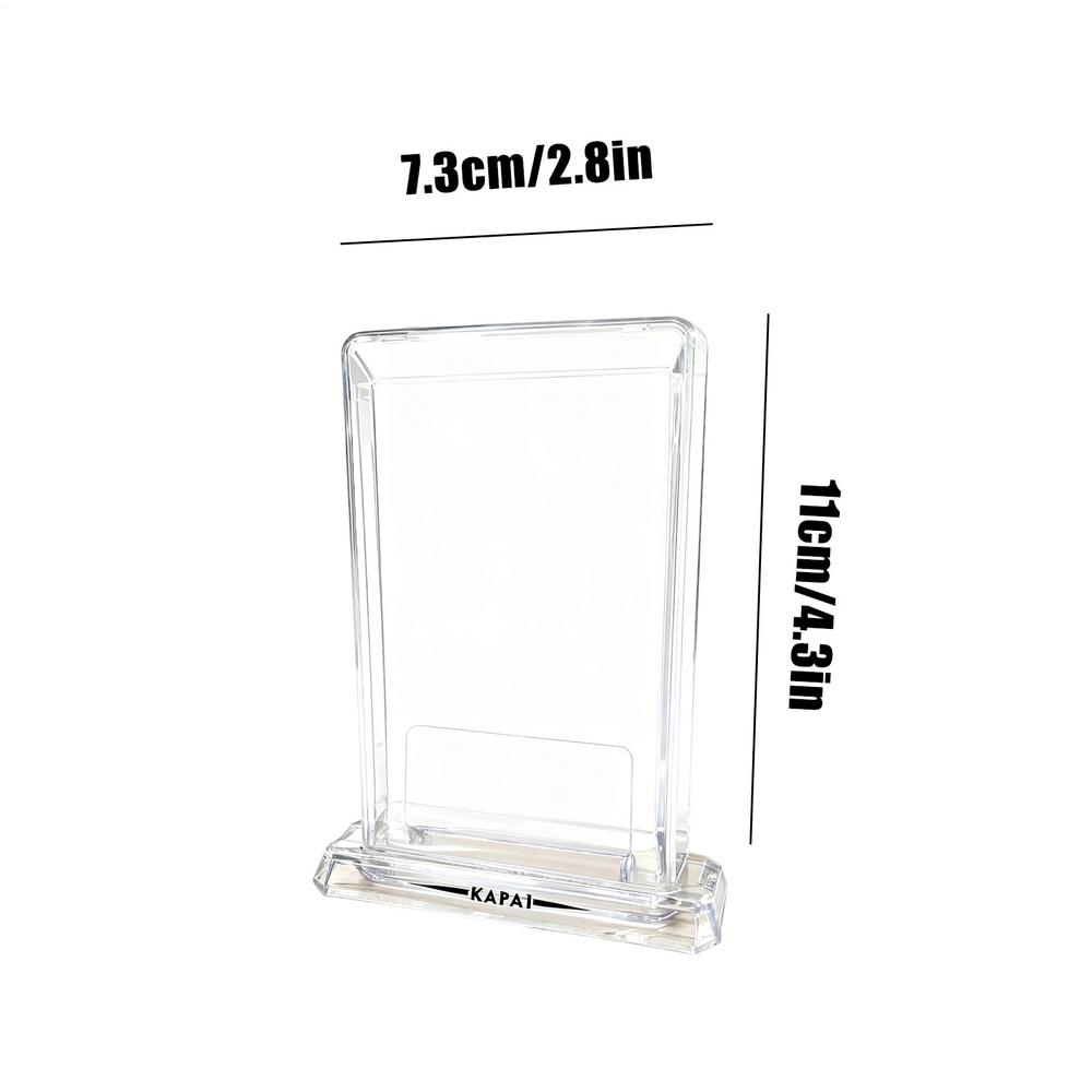 Card Slab Case Rating Card Brick Clear Deck Organizer Storage Sleeve Holder Display For Children Adults Presentation Collection