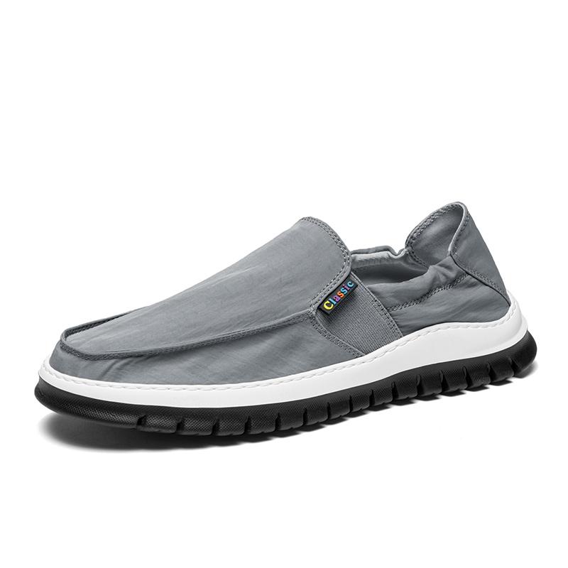 Fashion Non-Slip Men Casual Shoes Fashion Male Canvas Footwear Handmade Mens Loafers Moccasins Leisure Walk Slip on Flats Driving Shoes