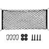 2PCS Universal Car Cargo Net with Adhesive Tape, 9.8×15.7in Trunk Storage Mesh Pocket Wall Mount Organizer Bag for Car RV SUV Boat Truck Camper Van