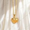 Elegant Gold Heart Floral Pendant Necklace for Women