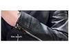 New Men's Slim Fit PU Leather Stand-Collar Jacket - Trendy Motorcycle Outerwear for Youth, Autumn/Winter.