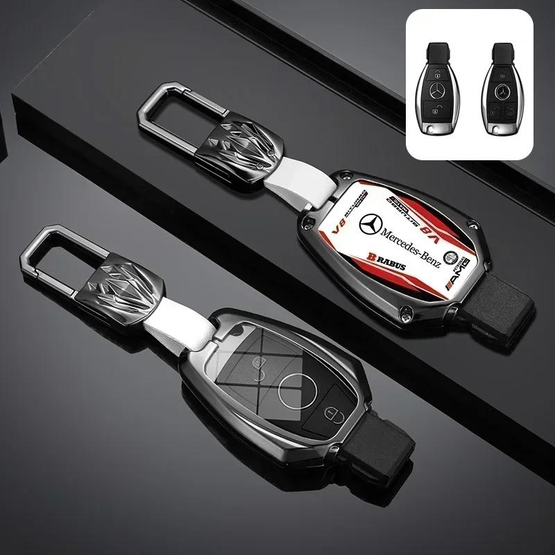 WUGL8 Car Racing Style Design Key Case Cover Shell Auto Accessory For Mercedes Benz A B C S Class AMG GLA CLA GLC W176 W221 W204 W205