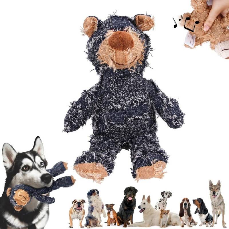 Pet Chew Toy Plush Biteresistant Dog Toy For Dental Health And Play