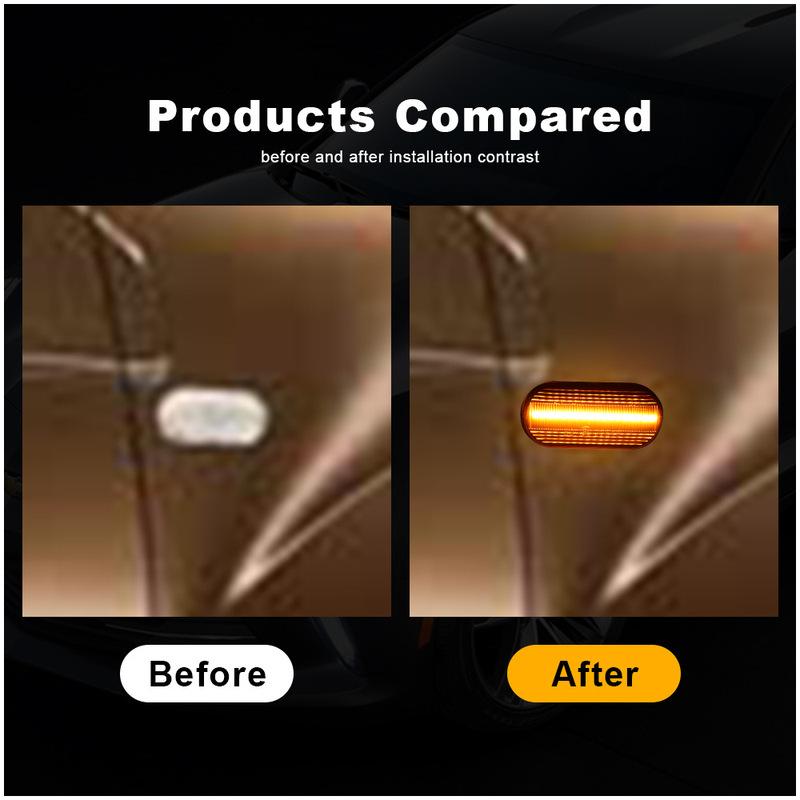 For Nissan XTrail,Qashqai,Qida Pathfinder car leaf board LED flow turn signal