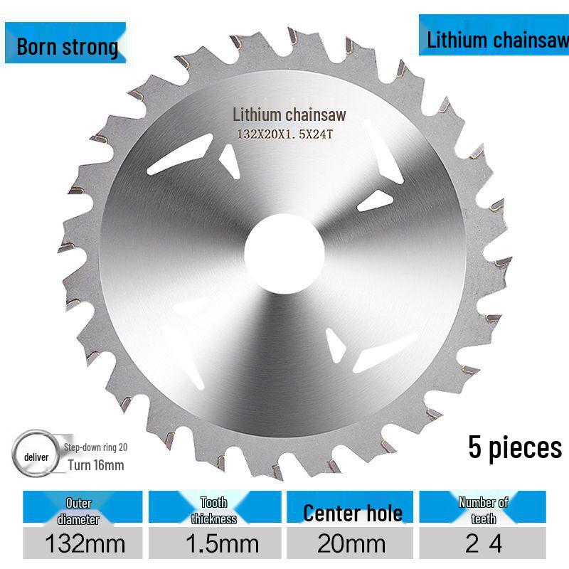 Lithium Electric Woodworking Saw Blades - 4", 5", 5.5", 6.5" Alloy Blades for Wood Cutting.