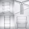 1 Pc clear acrylic figure display case with two removable shelves, waterproof and dustproof storage box for mini figurines