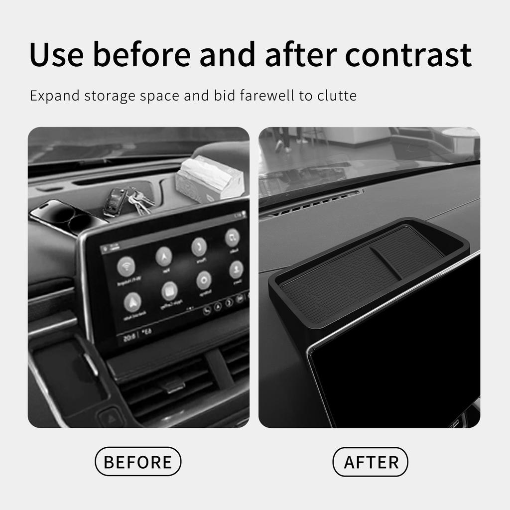 For BYD Yuan UP Atto 2 2024-2026 Car Dashboard Storage Tray Display Screen Rear Storage Box Tray Organizer Accessories