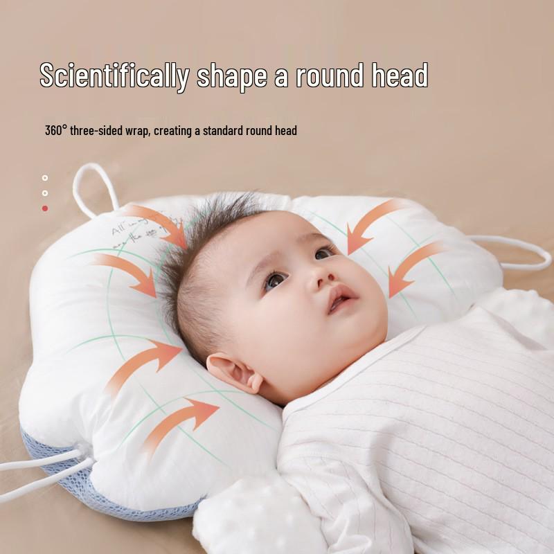 Almohada Antiespasmos para Recién Nacido Confort y Moldeado: Seguridad para el Sueño del Niño Pequeño para Todas las Estaciones