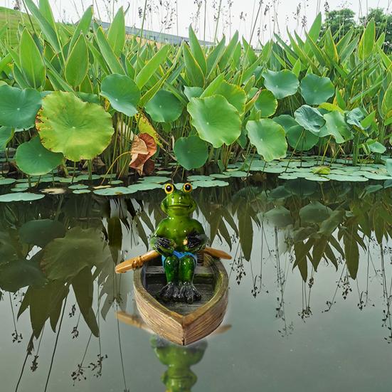 Yousheng Resin Pond Frog Statue Garden Animal Miniatures Water Decoration Landscape Figurine Outdoor Flower Pots Decorative Sculpture