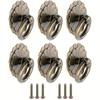 6pcs Ring Pull  Small Cabinet Pull In Antique Brass  Flower Closet Cabinet Door Knob for Cabinets  Armoires(Single Hole with Screw)