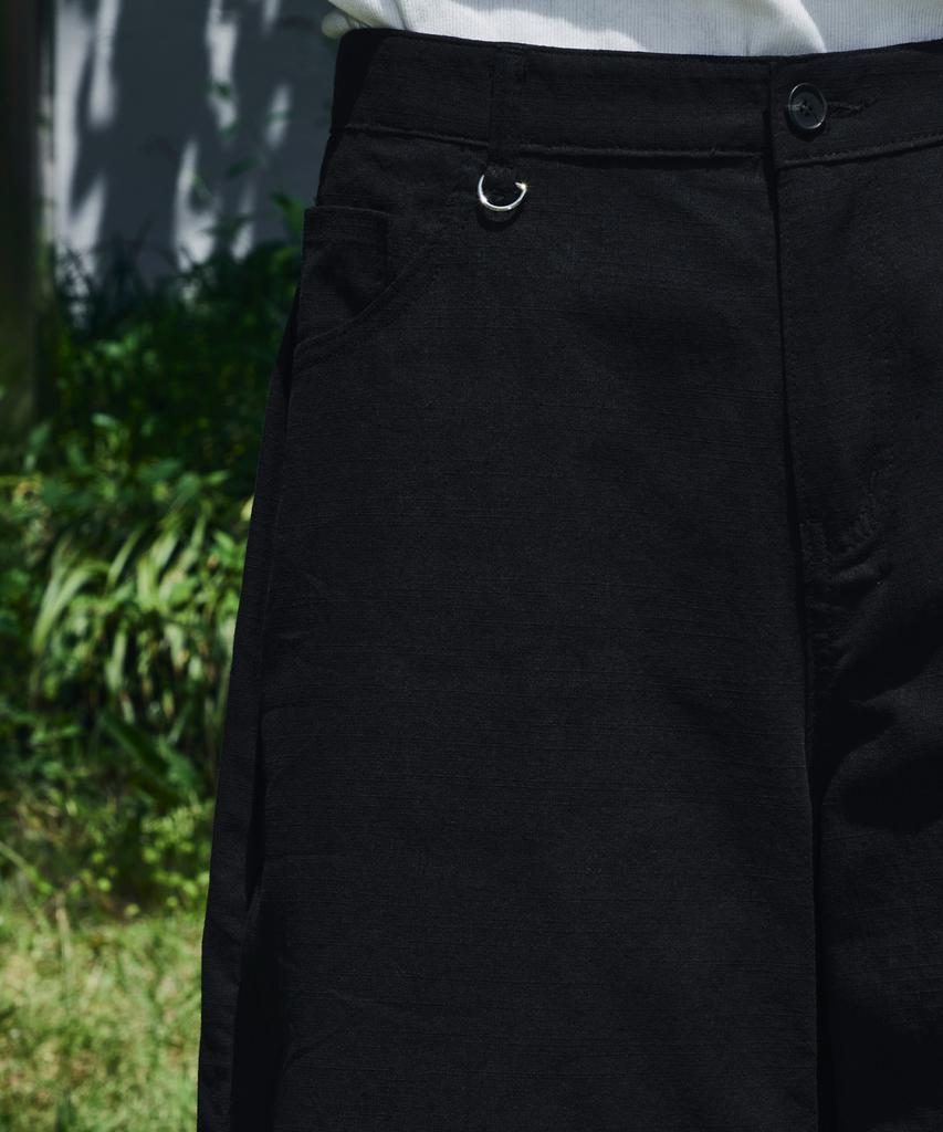 SIGNATURE Summer Linen-Like D-Ring Bermuda Pants [2 Colors]