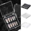 Empty False-Nail Organizers Box Waterproof Dust-proof Small Clear Jelwery for Ca