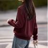 Light Casual Design Half Turtleneck Sweatshirt Spring New Casual Slit Split Design Sweatshirt