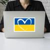 Car Sticker Ukrainian Flag Color Matching Heart Vinyl Decal Waterproof Sticker Car Moto Notebook Auto Exterior Decor Accessories