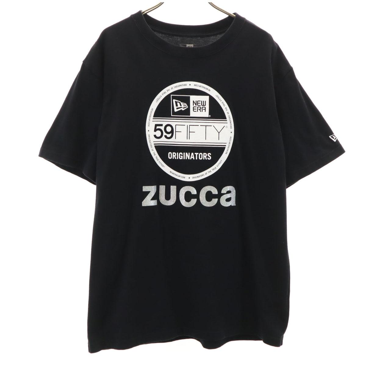 

ZUCCa NEW ERA New Era collaboration Short sleeve T-shirt XL black unisex Men s Used