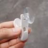 1/4pcs Fixed Suction Cup Storage Clip ABS Bathroom Storage Clip  Kitchen Accessorie