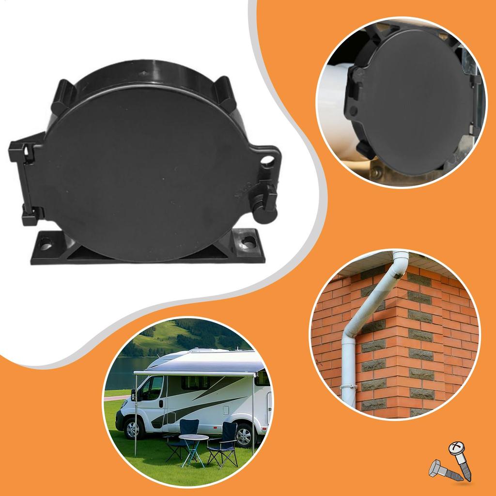 RV Plumbing Vent Cap Sewer Vent Replacement Cap With Lock Device Leakproof RV Drain Cover For Traveling Road Trips Camping