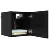 TV Cabinet Set 8 pcs 100 x 30 x 30 cm Black Oak