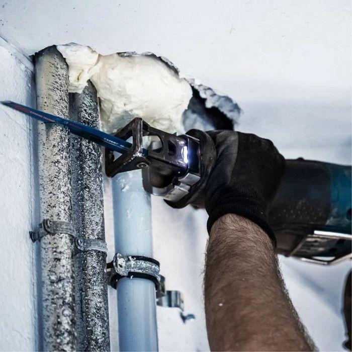 Carte 1 lame de scie sabre carbure Expert 225 mm BOSCH pour bois et métal S1156XHM - 2608900391