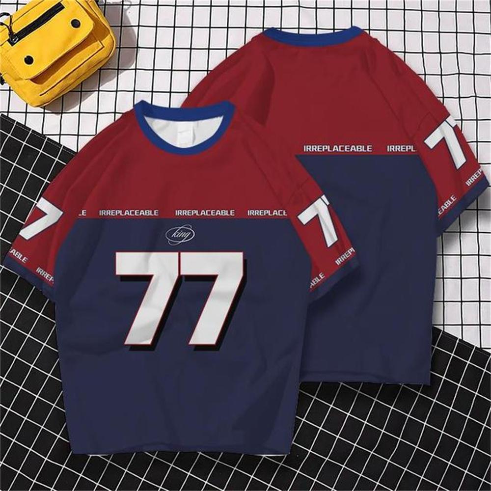 

Мужская футболка с 3D-принтом «Цифра и буква», мужская футболка Fan Culture, футболка с коротким рукавом в уличном стиле, хип-хоп, футболка большого размера L