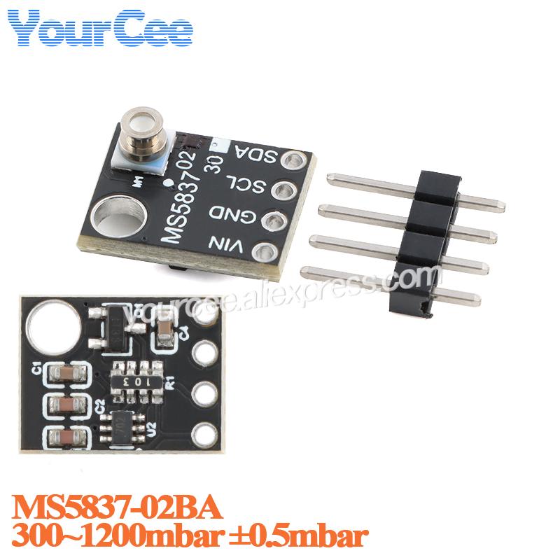 

20pcs/1pc MS5837 02BA 30BA High Precision Gas Air Liquid Waterproof Pressure Sensor Module 300~1200mbar 0~30bar I2C communicate 1pc