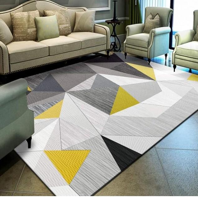 

Абстрактна геометрія Килим Скандинавський килим Вітальня Диван Чайний столик Килим Прикраса дому Килимок 60*120cm