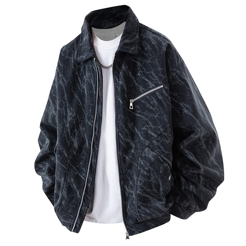 

Men s Spring and Autumn New Jackets Men s Lapel Jackets Fashion Trends Multi-Pocket Tops Jackets Men 3XL