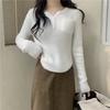Sweet Mink Fleece Soft Waxy Sweater for Women's Autumn and Winter Tight-fitting Warm Inner Knitted Sweater Winter Niche