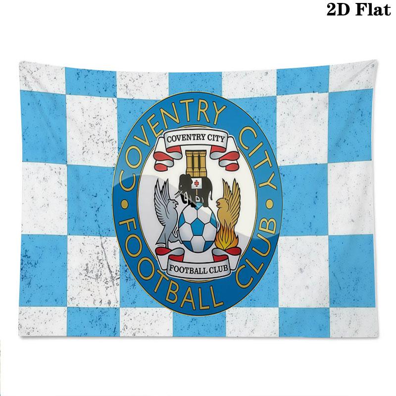 Coventry City FC Wall tapestry, aesthetic printed fabric blanket, suitable for bedroom, living room, and home decor.