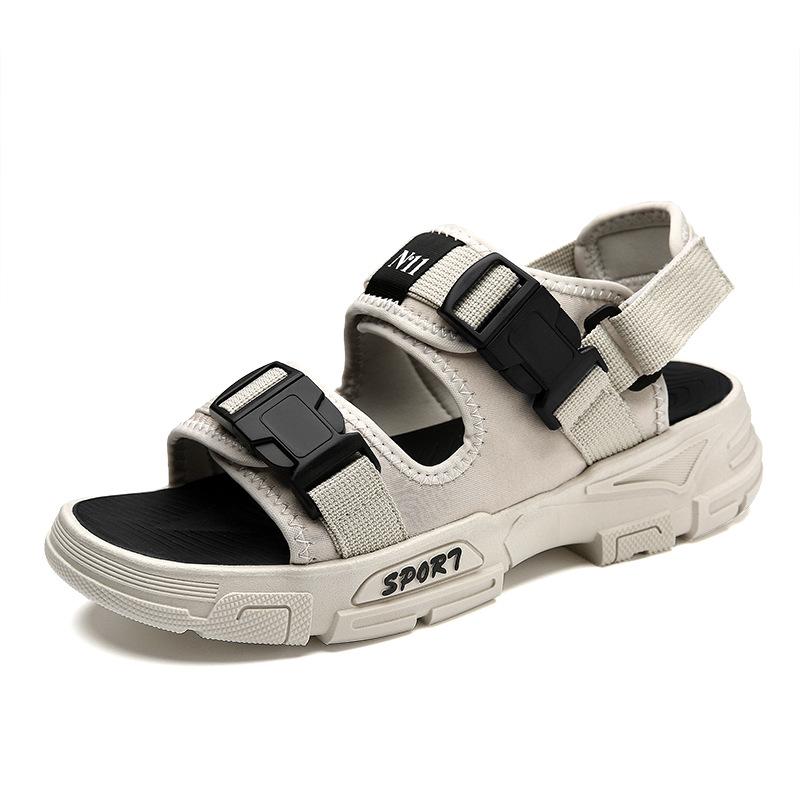 

Men s driving sandals new outdoor wear-resistant sports summer deodorant and non-slip two wear beach shoes flat men s shoes 44