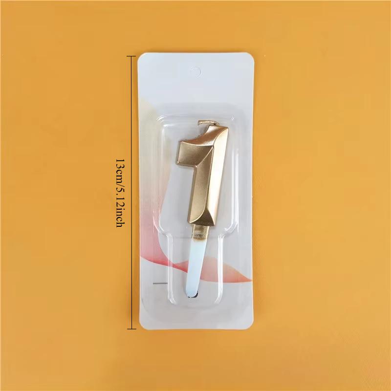 Birthday Candles Cake Decorating Candle 3D Number Glitter Digital Candle Cake Topper Birthday Party Wedding Cake Decor