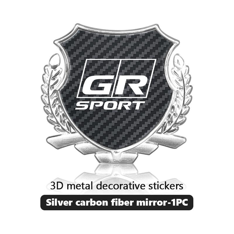 3D Metal Car Side Body Trunk Stickers Emblem Badge Decal Accessories For S1 GRsport Hilux Aygo Yaris Corolla Rav4 CHR Auris JH0