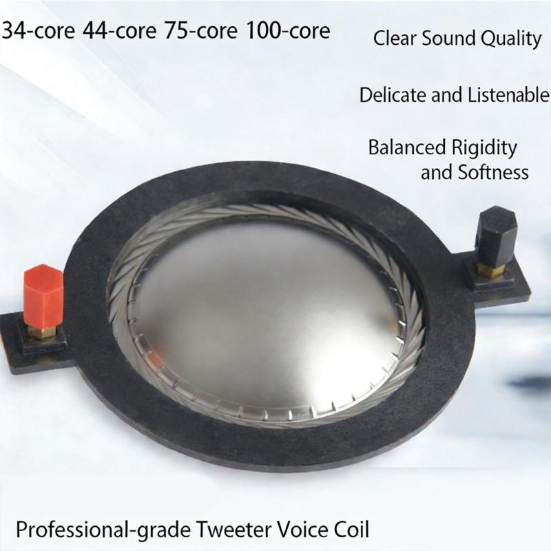 2Pcs Diaphragm Replacement Metal Film Tweeter Consistent Quality For Professional Sound Equipment Speaker Repair