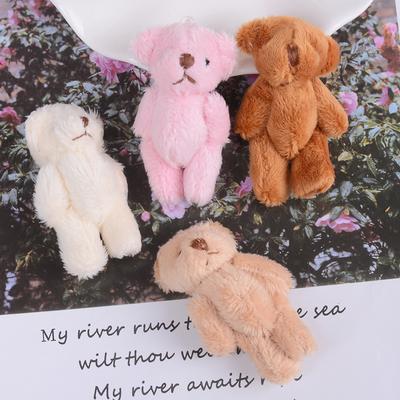 Mini 6 cm Flauschiger Bär Plüsch Stofftier Babyspielzeug Puppe für Kinder Süßigkeitenbox Geschenke Spielzeug