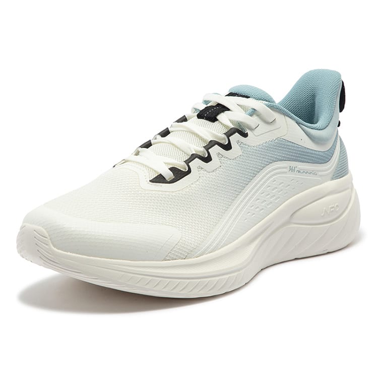 361 Slip Resistant Abrasion Resistant Slip Resistant Abrasion Resistant Low top Running Shoes Men's White Blue 672432205F-2