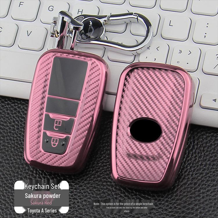 Toyota A Style TPU Carbon Fiber Car Key Case
