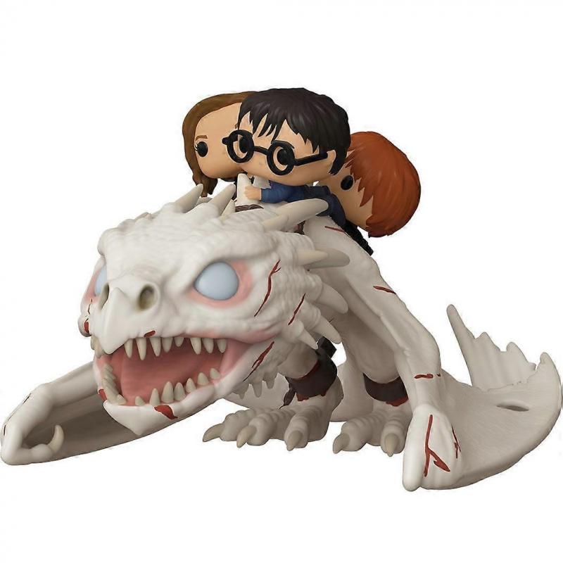 Harry Potter Gringotts Dragon Toy with Harry, Ron, Hermione Figures