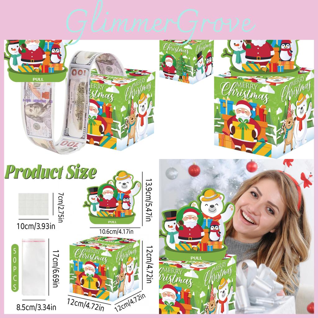 Green Penguin Snowman Christmas Party Centerpiece Coin Box For Holiday Gatherings