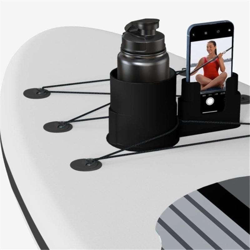 Universals Water Sports Drink Beverages Holder and Smartphone Mount for Surfboard Kayaks Accessories