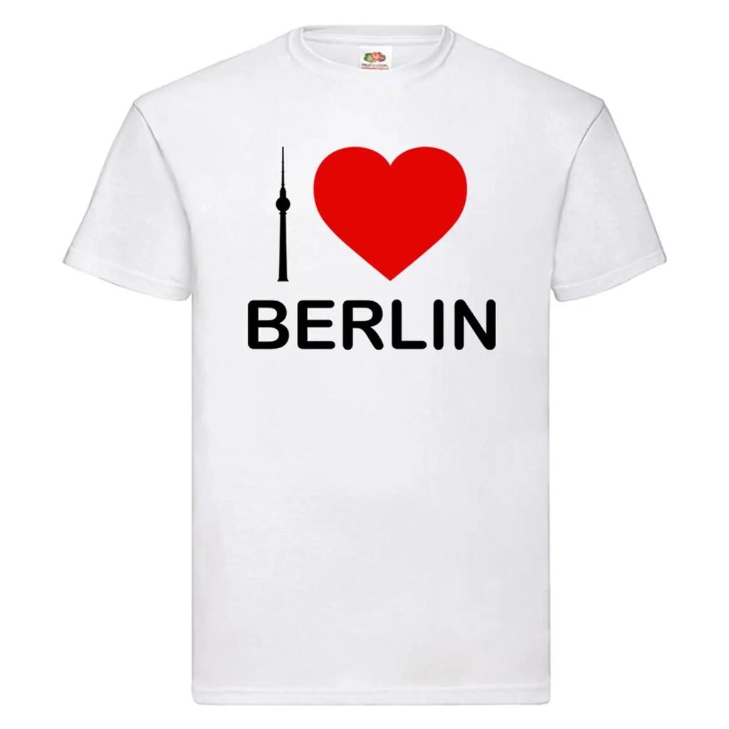 Quot I Love Berlin Mit Fernsehturm T Shirt Flex Motiv S Xxl Wei Vintage Washed Top For Everyday Wear Stylish Comfortable