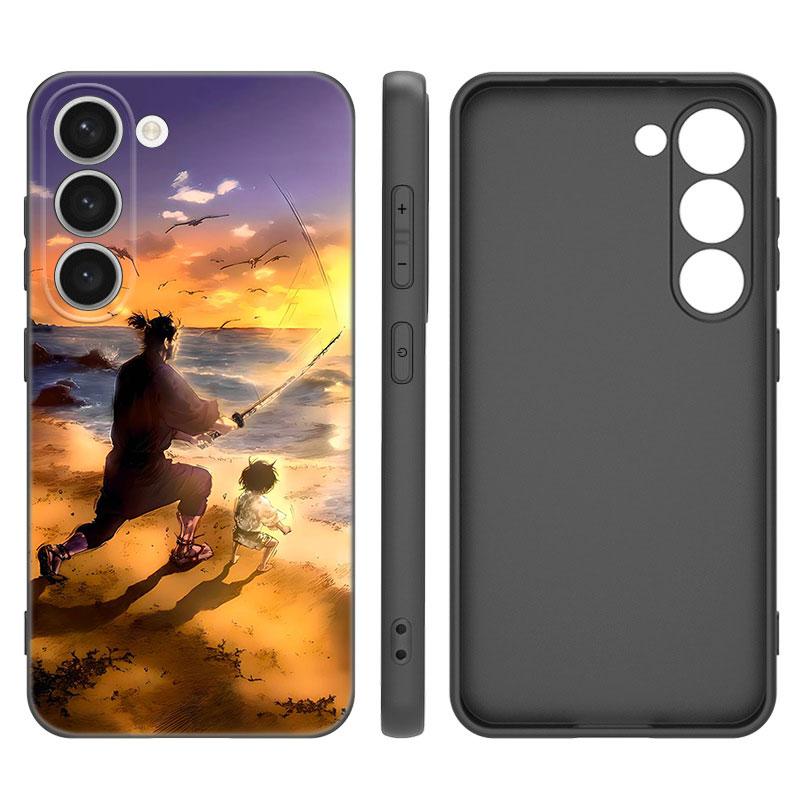 Anime Vagabond Black Silicone Phone Case For Samsung Galaxy S23 S21 S20 FE S24 S22 Ultra S10E S10 S9 S8 Plus