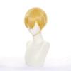 LVMEY Anime Cosplay Character Disguise Cosplay Cosplay Comic Market Cultural School with Wig Net Wig, Gold/Black Short, Heat-Resistant, Wig, Wig,