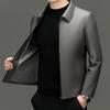 Autumn and winter new leather leather jacket men's business casual jacket sheepskin jacket