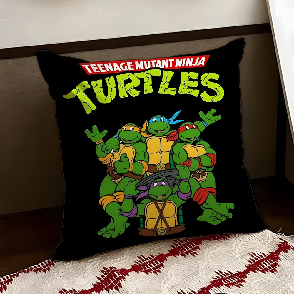 Teenage Mutant NNinja Turtles Cushion Cover Reversible Soft Durable Pillow Cover Home Car MultiScene Use for Daily Comfort