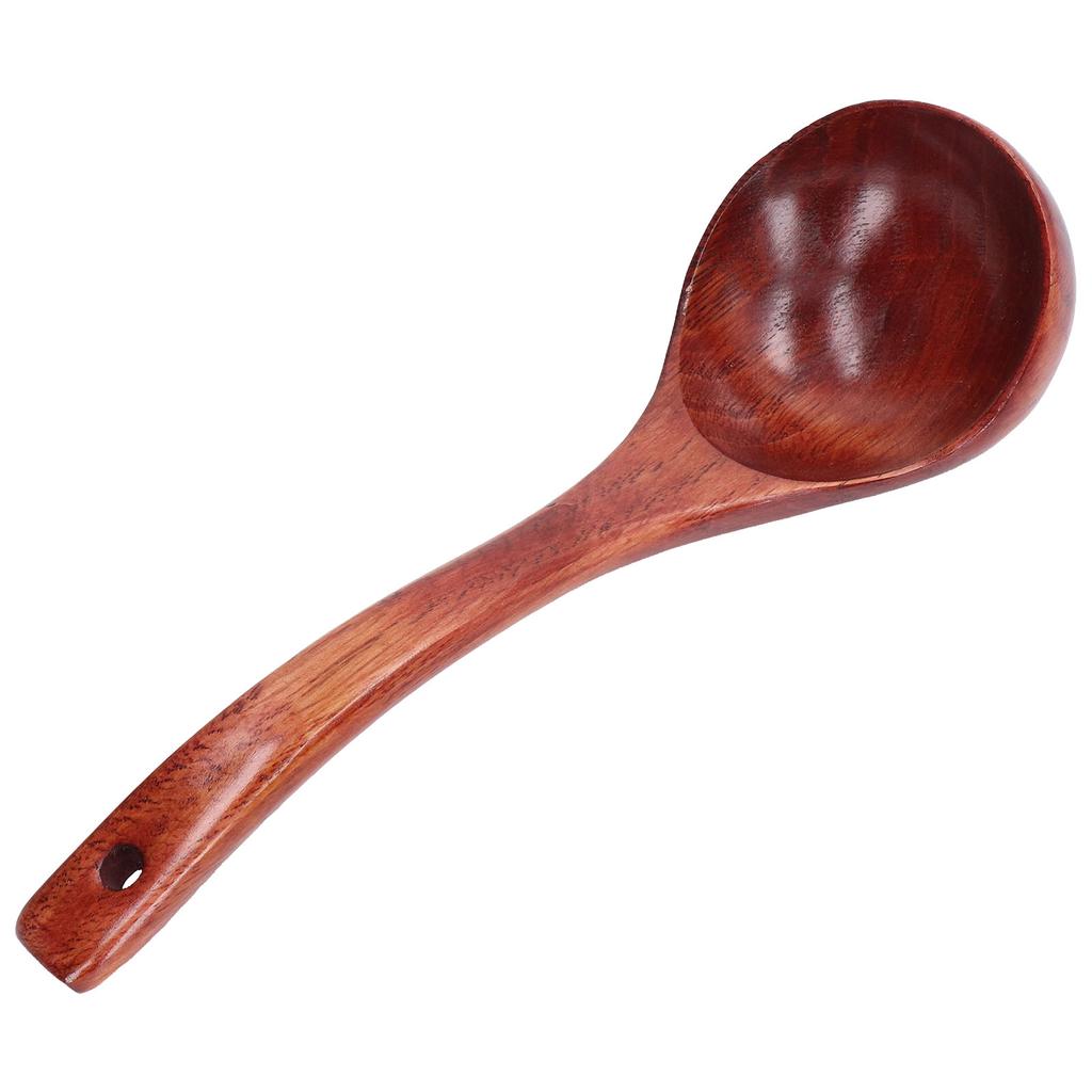 Wooden Spoon Multipurpose   Handle Wood Porridge Ladle for Kitchen Restaurant