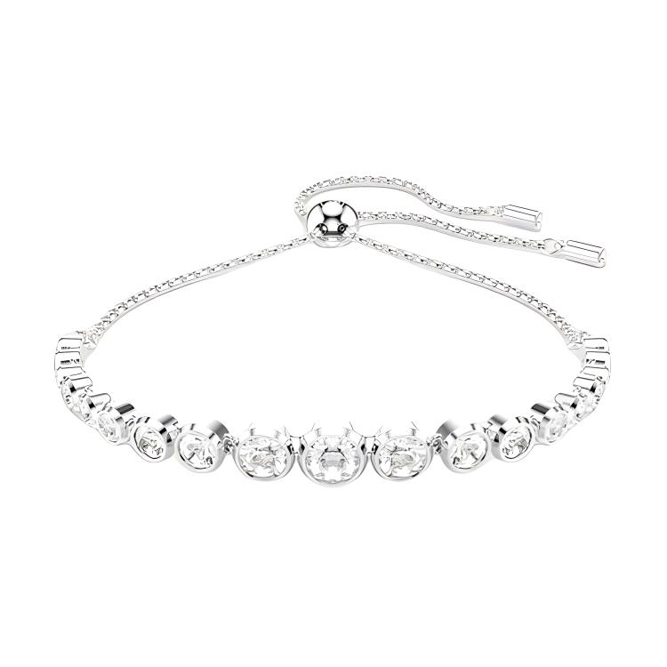 

Swarovski Imber Original Design Rhodium Plated Crystal Bracelet Unisex bracelet White 5705451 Box (Random Color)